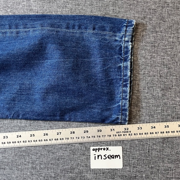 Diesel Safado Slim Straight Button Fly Jeans - Men's Size 30*32 - Blue - Picture 8 of 11